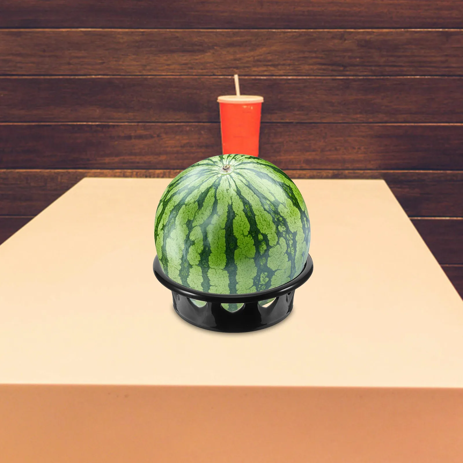 Round Fruit Display Rack Melon Holder Stable Watermelon Stand for Fruit Shops Presentation and Organization Watermelon Rack