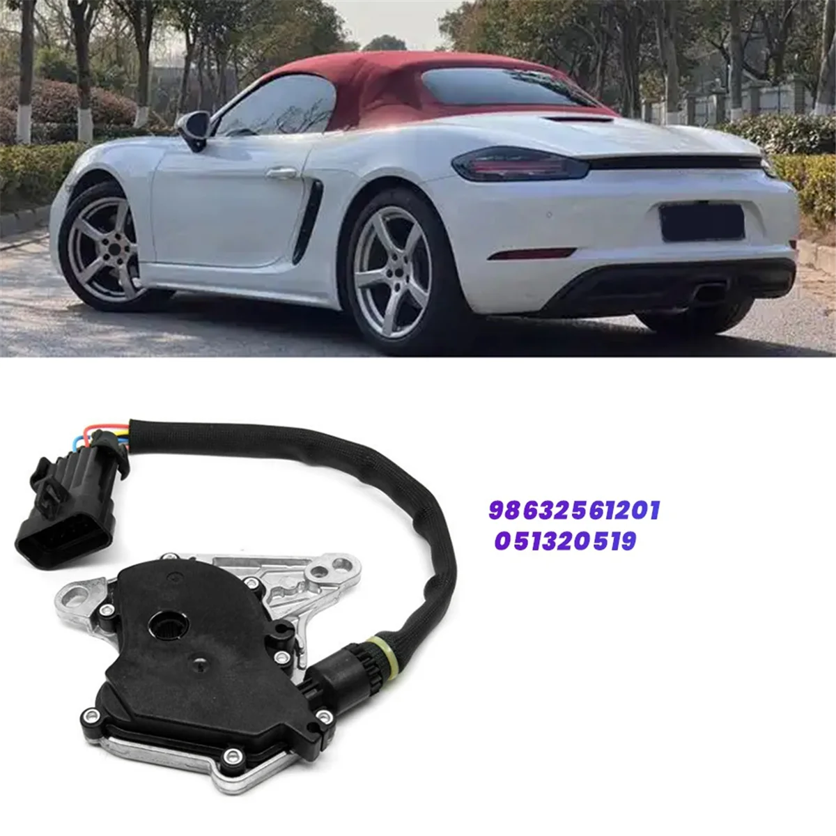 Transmission Neutral Safety Switch 98632561201 051320519 for Porsche Boxster Cayman 911 986 97-08 Multi Function Switch