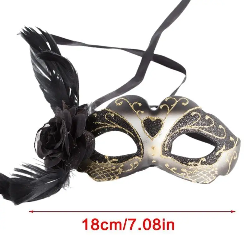39BD Phụ nữ Mặt nạ mắt cho bữa tiệc giả trang trang phục gợi cảm Halloween Halloween Half Face Mask cho trang trí mặt nạ