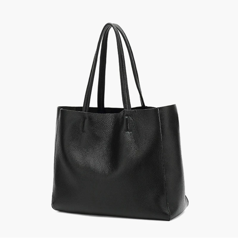 

Women's Top - Grain Leather Handbag - Versatile, Spacious and Casual Shoulder Bag Versatile Genuine Leather Work Tote