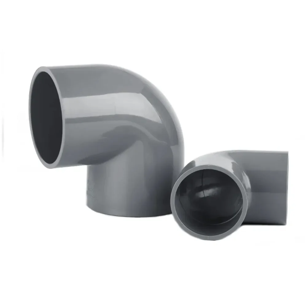 PVC Pipe 90 Degree Equal Elbow Connector Aquarium Fish Tank 1/2/5/10PCS 6 8 10 16-160mm Garden Irrigation Water Supply Fittings