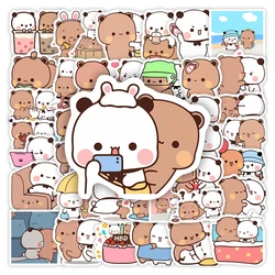 Cute Bear Bubu and Dudu Stickers DIY Toy Gifts Waterproof Decal for Phone Laptop Scrapbook Skateboard Luggage Bottles Decorative