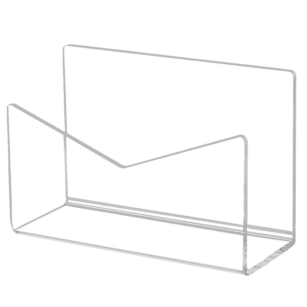 Mail Organizer Postcard Holder Acrylic for Table Wallet Display Stand File Letter