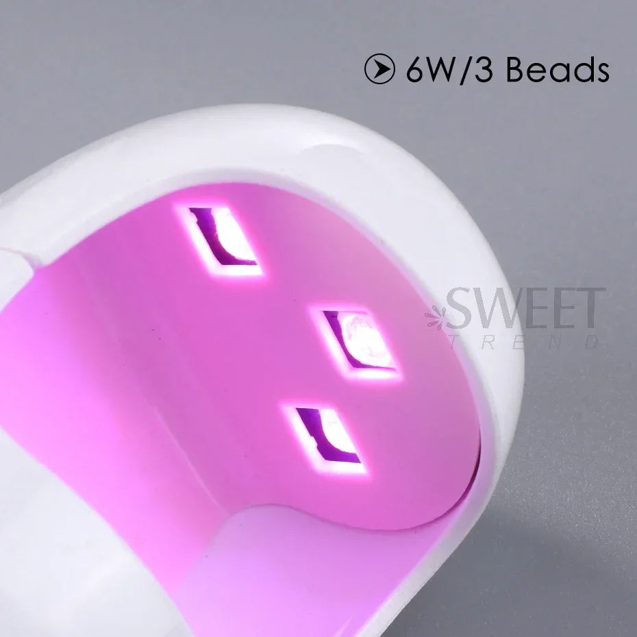 Mini Single Finger Nail Dryer UV LED Lamp 6W Egg Phototherapy Machine Portable DIY Gel Polish Curing Tool USB Home Manicure Lamp