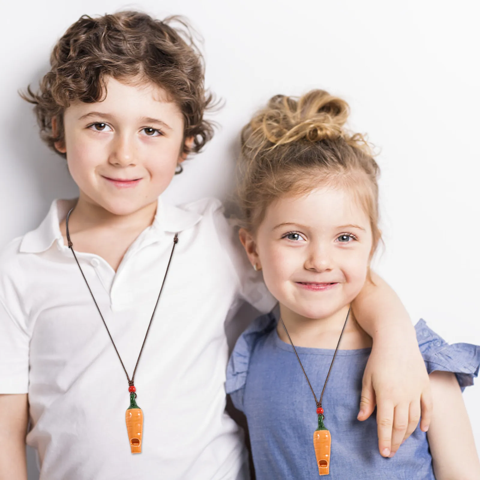 

Набор из 3 керамических свистков-морковок: креативный музыкальный инструмент для детей, развивающий слух, с очаровательным звуком