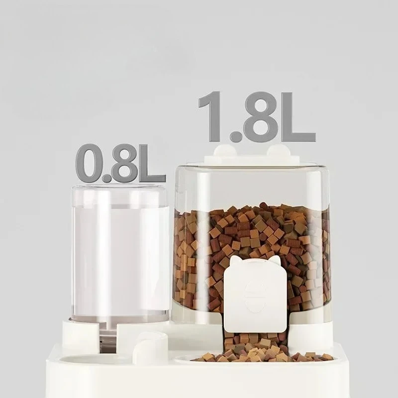 ZZ- dog cat basin with water dispenser bowl, dog food automatic circulation, cat food utensils, pet products universal