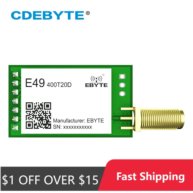 

Беспроводной модуль UART 433 МГц 20 дБм ISM DIP SMA Антенна E49-400T20D CDEBYTE GFSK 1,0 км недорогой беспроводной передатчик данных
