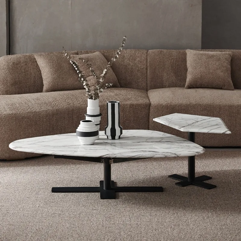 modern simple Italian small apartment living room home irregular special-shaped combination light luxury coffee table