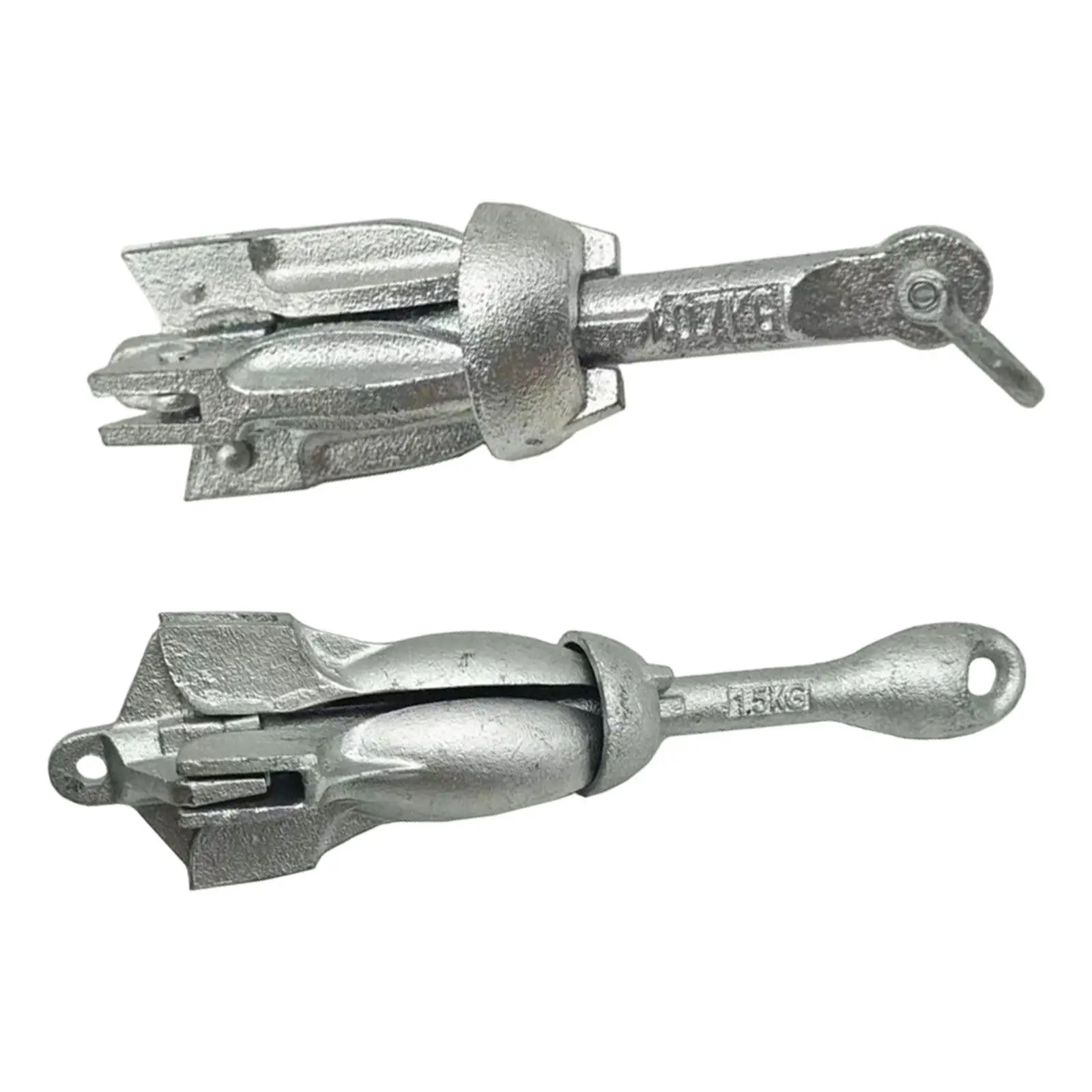 Compact Foldable Marine Anchor Galvanized Steel for Jet Ski Speedboat Raft Canoe Anchoring - view 3