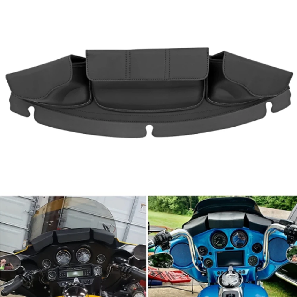 

Сумки на лобовое стекло мотоцикла, 3 сумки, карманные сумки с обтекателем «летучая мышь» для Harley Touring Street Glide Electra Glide FLHX 2014-2023