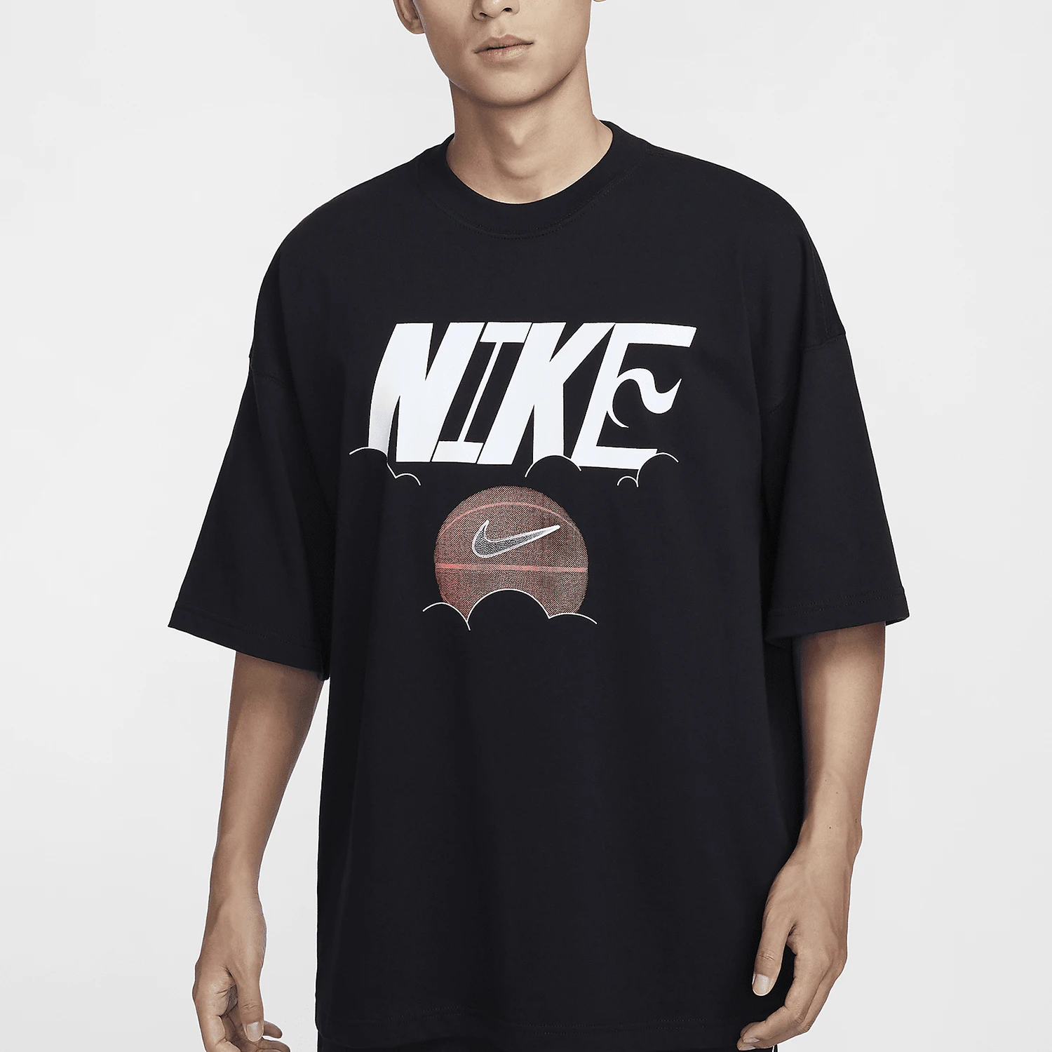 

Nike Genuine Product Summer Collection Men's Pattern Loose Round Neck Breathable Short-Sleeve Shirt FZ8088-010