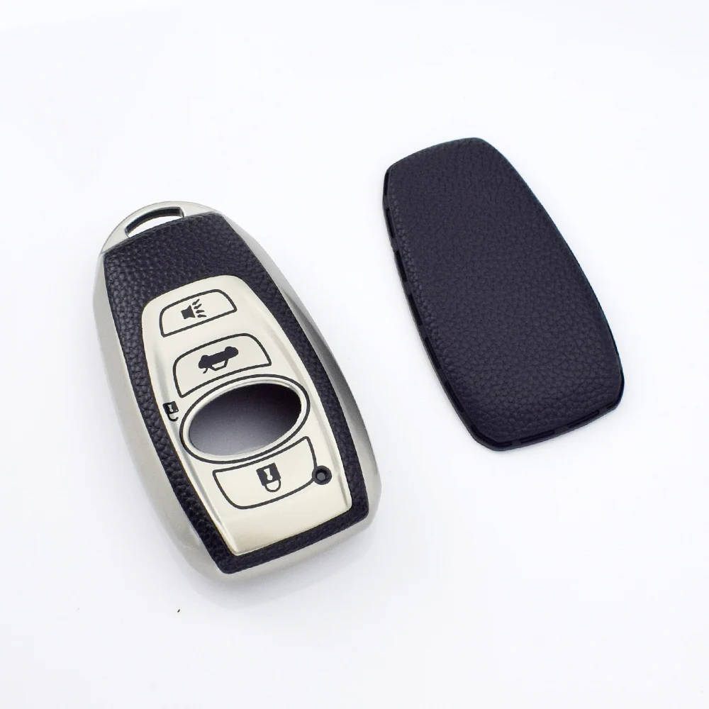 TPU Shell Holder Fob for Subaru WRX XV Crosstrek Legacy BRZ Forester Impreza STi Outback 2015 - 2019 Car Smart Key Cover Case