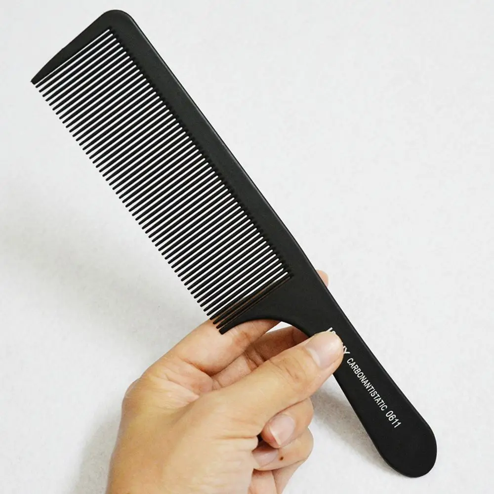 Black Anti-static Comb Thin Plastic Comb Barbershop Professional Hair Cutting Comb Men Women Make Hair Smooth Hairstyling Comb