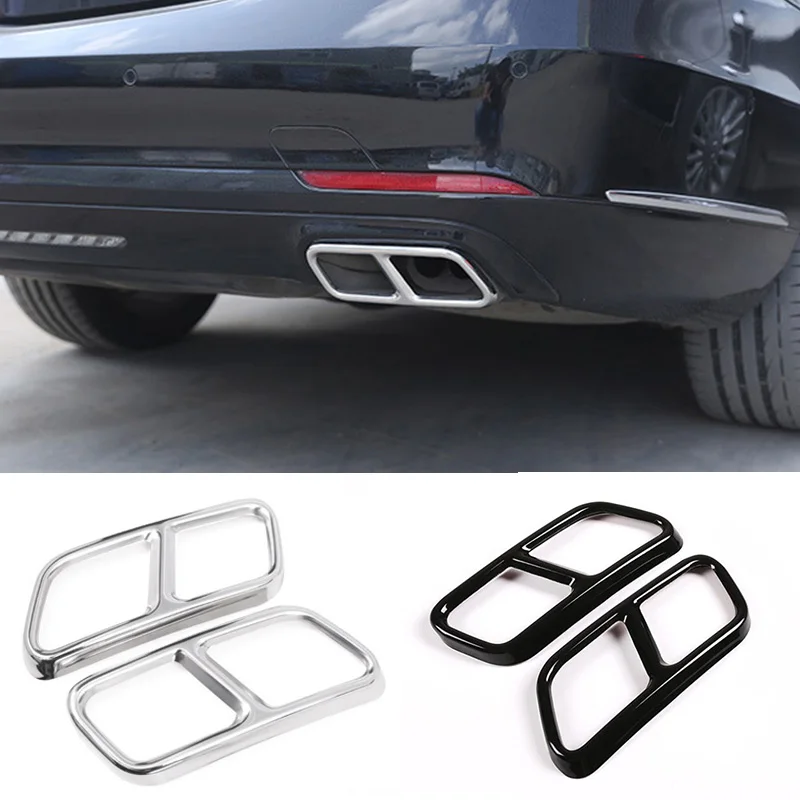 

For Mercedes-Benz GL S Class W222 X166 13-16 Car Exhaust Pipe Rear Cylinder Exhaust Pipe Cover Decorate Mufflers Cover