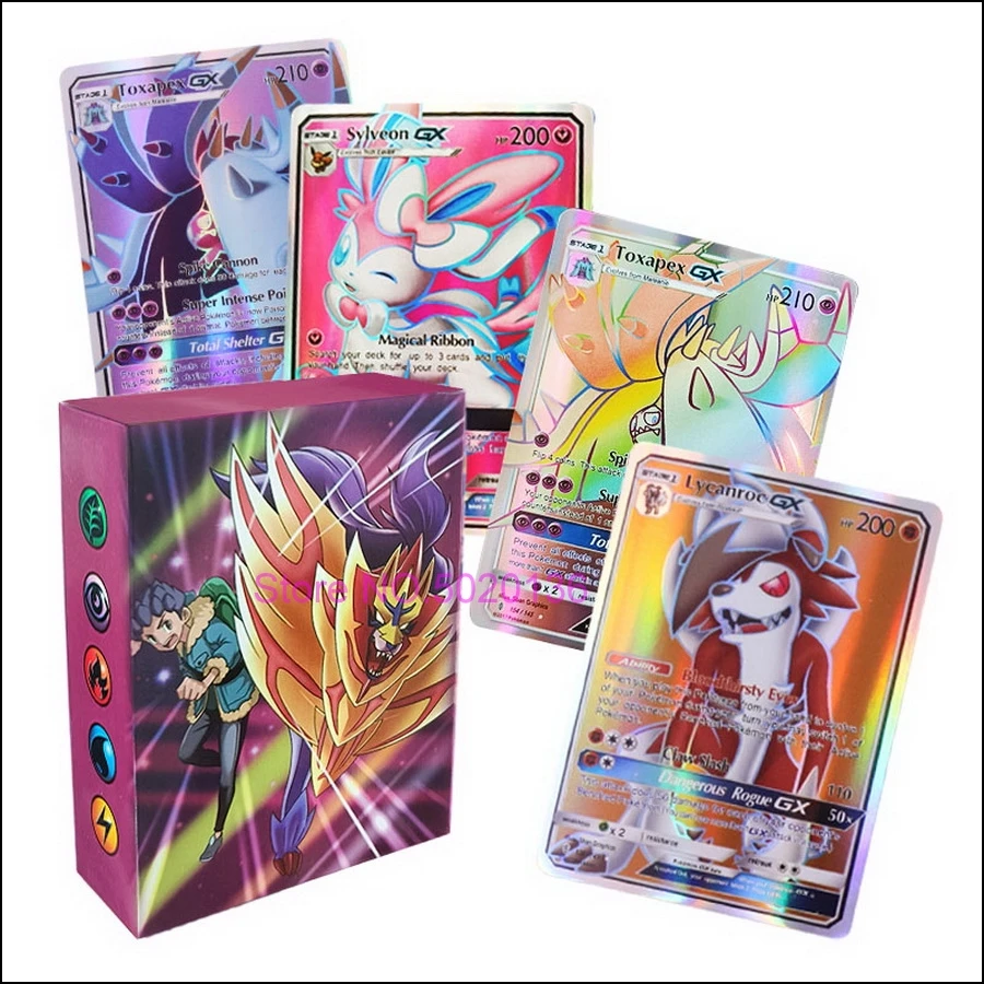 20 54 60 100 Pcs Pokémon TAG TEAM GX VMAX V MAX Shining Battle EX