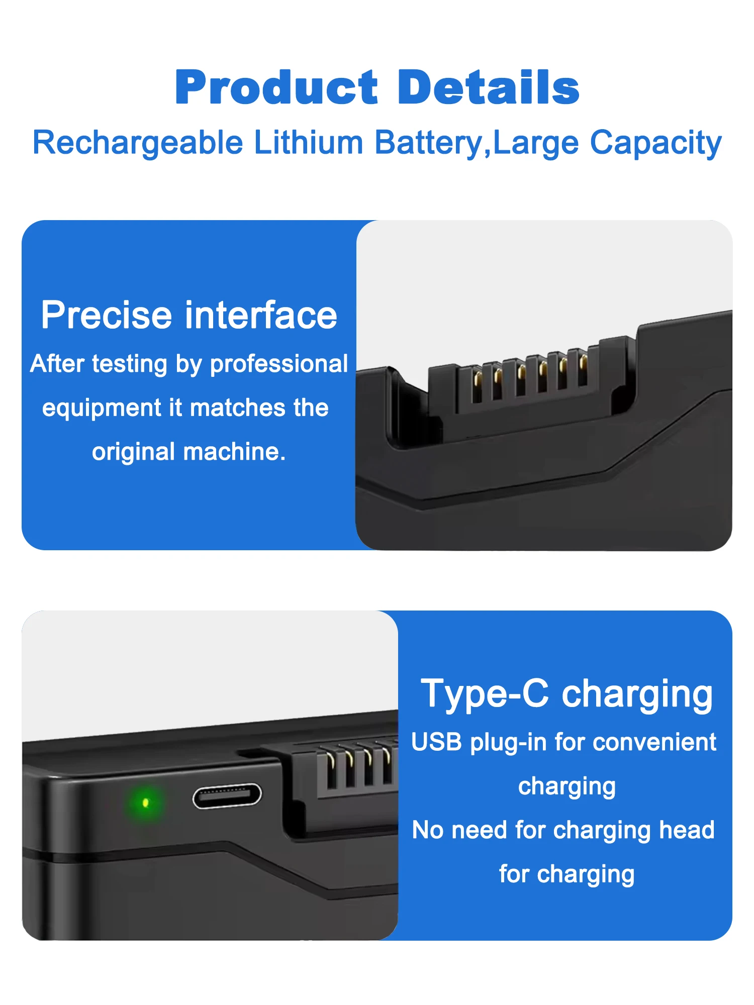 5000mAh Speaker FG6CELL21700G Battery for JBL PartyBox Stage 520 / 720 Spare Battery with TYPE-C