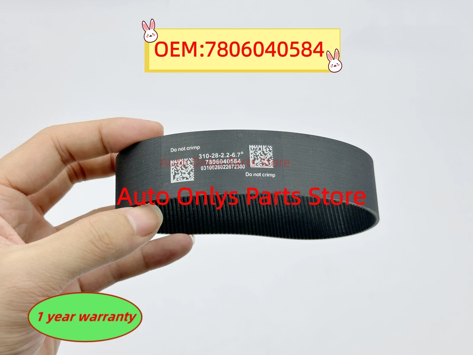1pc 7806040584 New High Quality ​Customize Electric Steering Rack Belt for Ford Porsche Paramera 310-28-2.2-6.7°