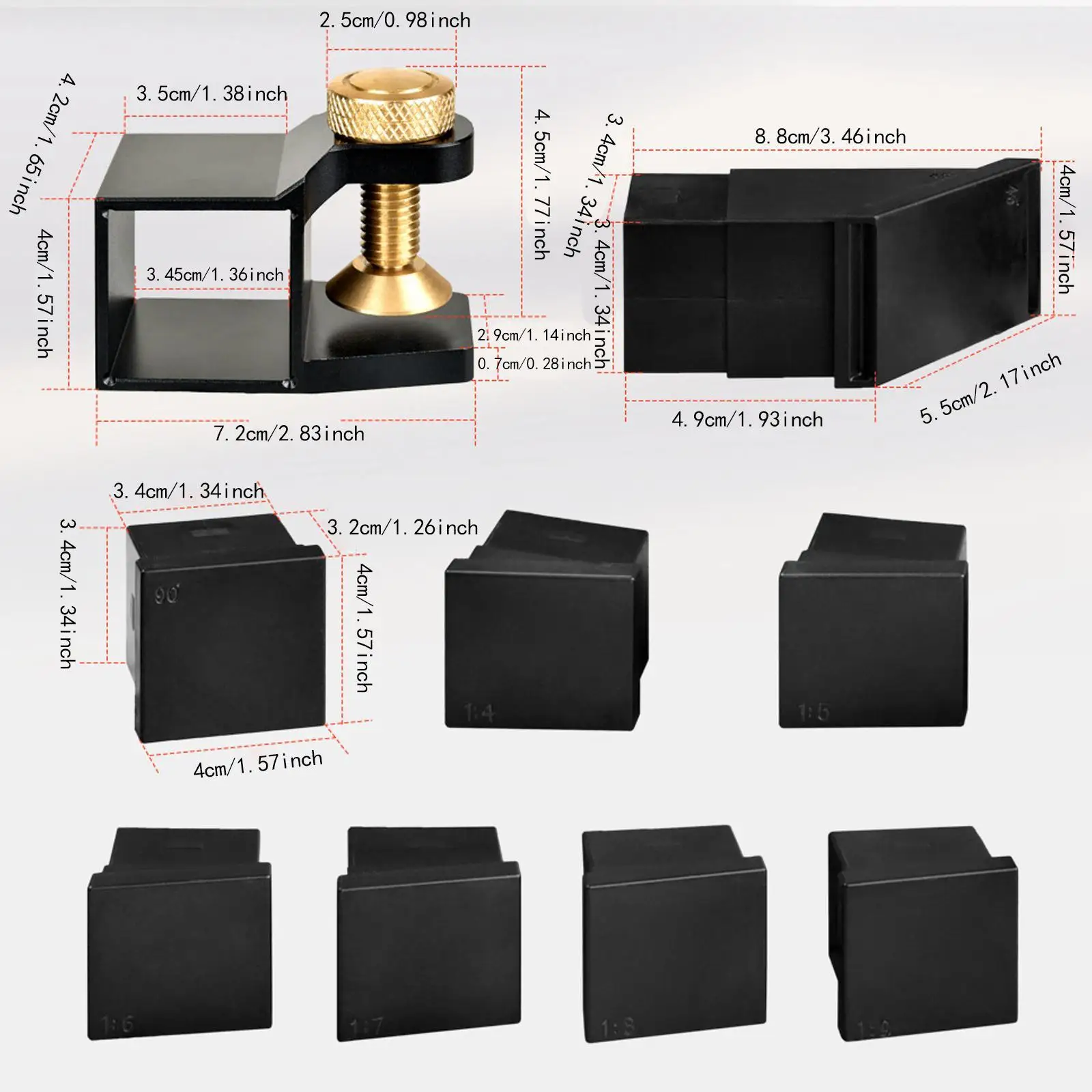 Kit de guía de sierra de cola de milano para carpintería, herramientas manuales para manualidades DIY, uso doméstico en interiores