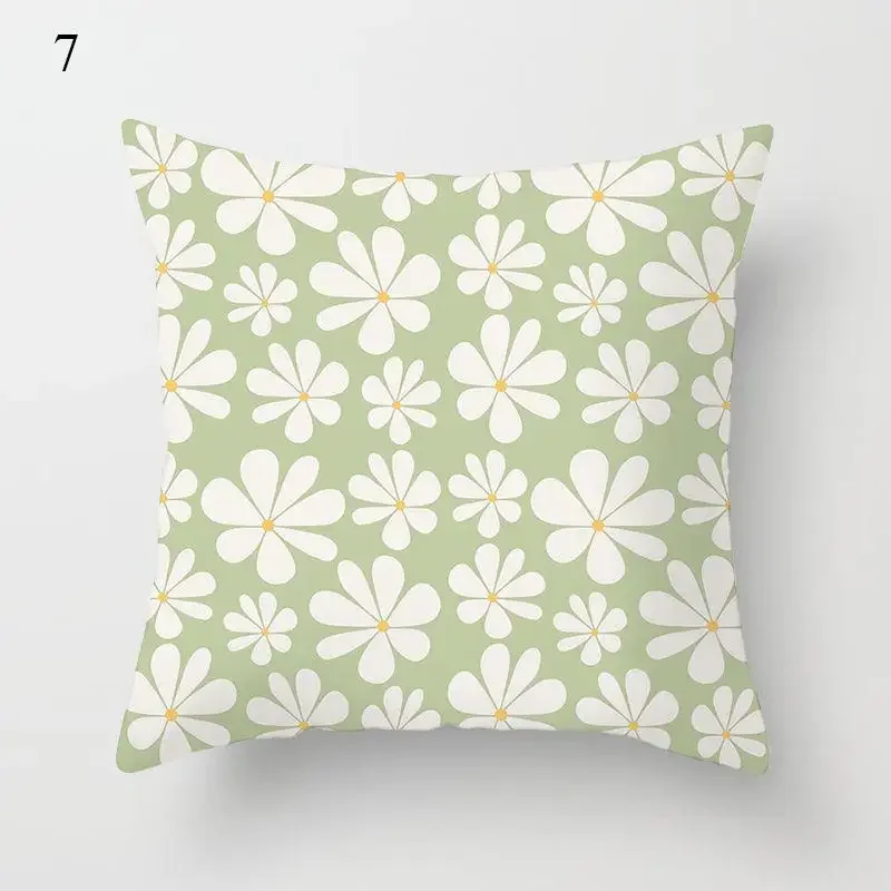 

Mint Green Pillowcase Geometric Print Cushion Cover Pillowcase Sofa Cushion Cover Decorative Pillowcase