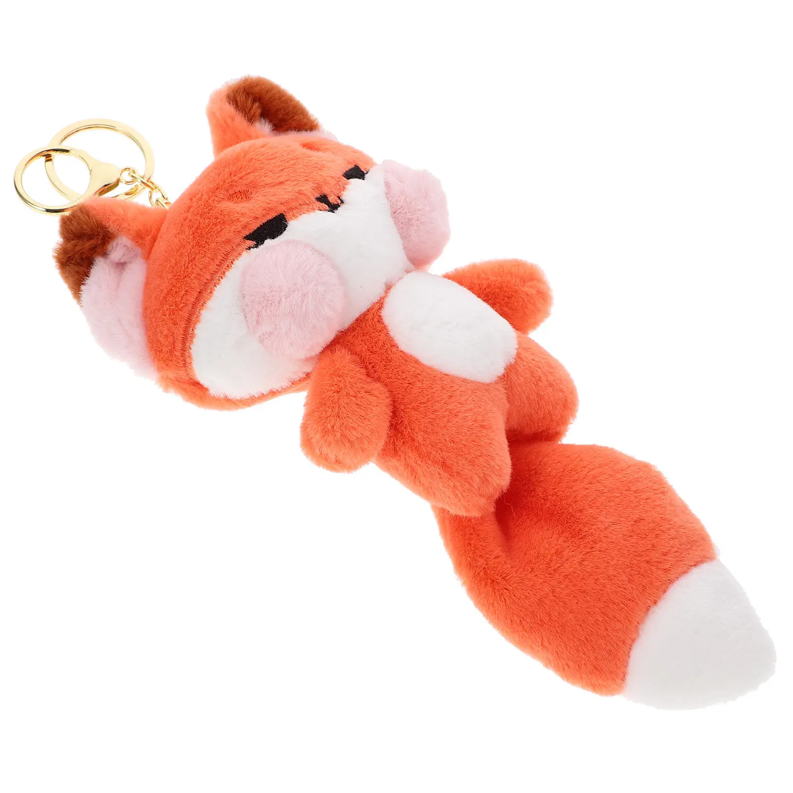 

Keychain Soft Hanging Key Chain Cute Animal Fox Design Bag Pendant Car Key Ring Adorable Accessories for Girls Boys