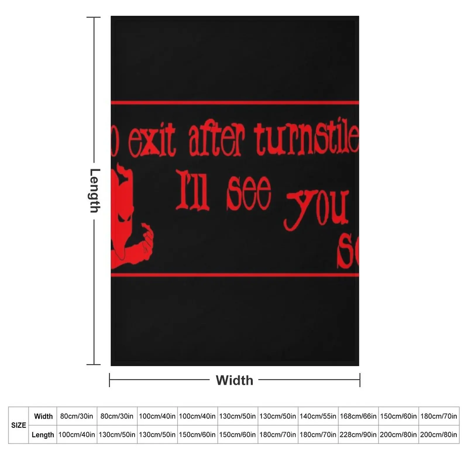 Final destination 3 (rollercoaster ride sign) (YOU MAY NEVER RETURN!) Throw Blanket Vintage Weighted Plush Cute Blankets