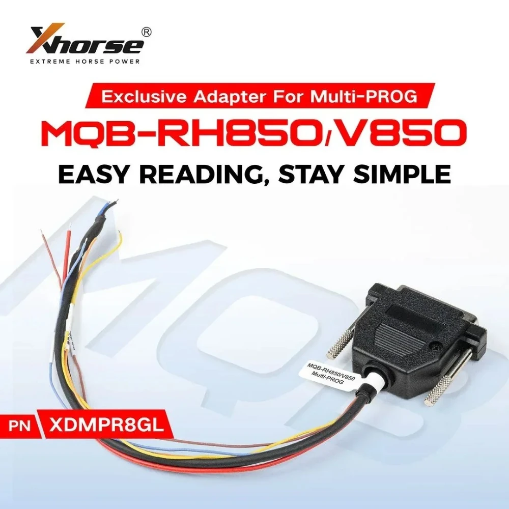 

Адаптер XHORSE XDMPR8GL MQB-RH850/V850 для программатора Xhorse MULTI-PROG Pro-level
