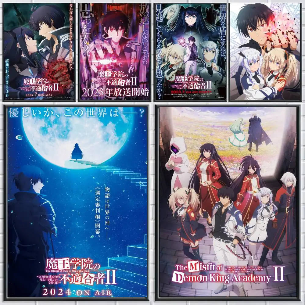 anime T-The Misfit Of Demon King Academy-Y Poster Peel and Stick Wall Art for Cafe Office Bar and Home Decoration