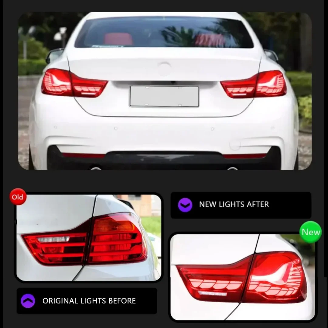 

Car LED Taillights For BMW 4 Series M4 F32 F36 F82 2013-2019 GTS Taillights LED Tail Lamp DRL Dynamic Sequential Tail Lamp