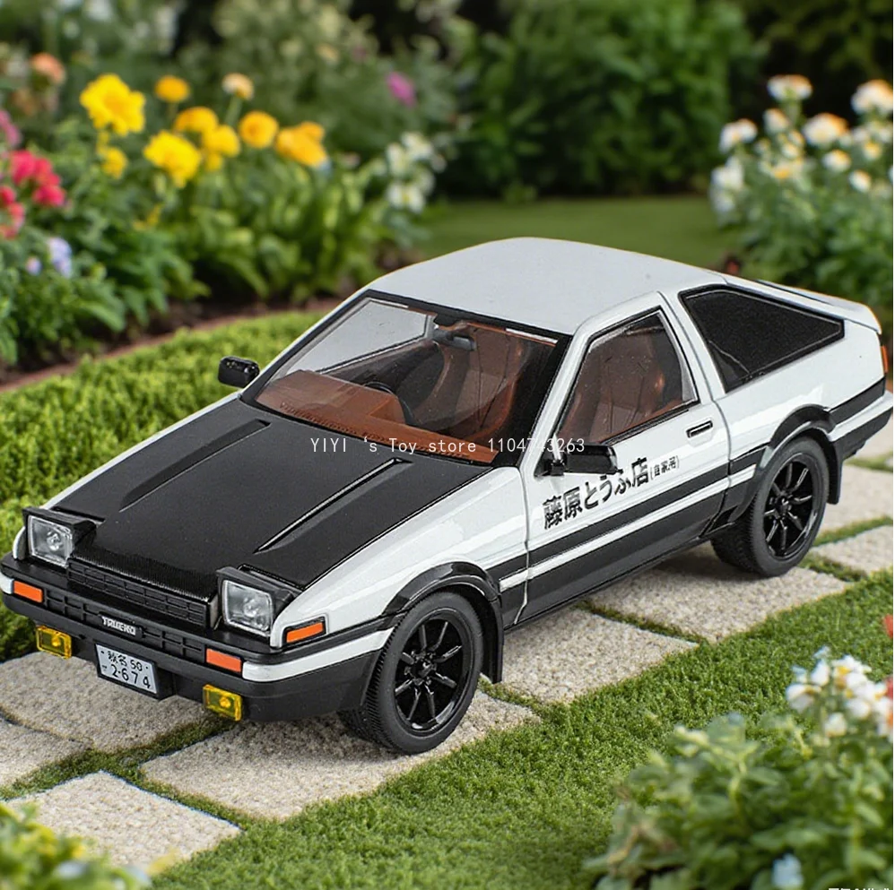 

1/18 Toyota AE86 alloy car model with sound and light, high-end decoration, high-end collectible and gift, 30