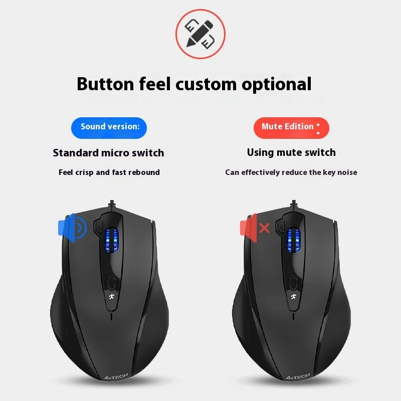 Silent Wired Mouse Optical Tracking One Click Screenshot Precise Positioning Suitable Laptops Office Home Use Gaming E-Sports