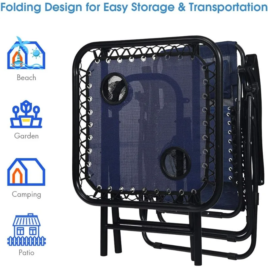 3 قطعة كرسي انعدام الجاذبية فناء كرسي صالة الكراسي في الهواء الطلق ساحة بركة كرسي للطي صالة الجدول كرسي مجموعة للاسترخاء و