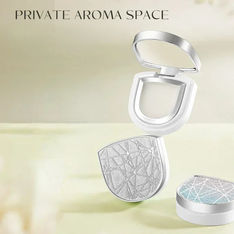 Silver Case Solid Perfumes Fragrances Women Men Mini Solid Balm Fresh Natural Longlasting Deodorant Body Antiperspirant Portable