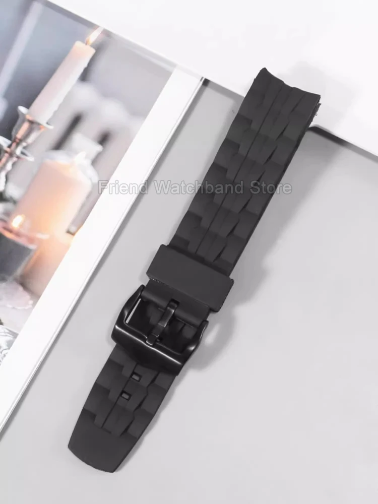 For Casio Edifice Series EF-523 Resin Watch Strap 22mm Black Resin with Needle Buckle Anti-Stain Waterproof Breathable Design view 5
