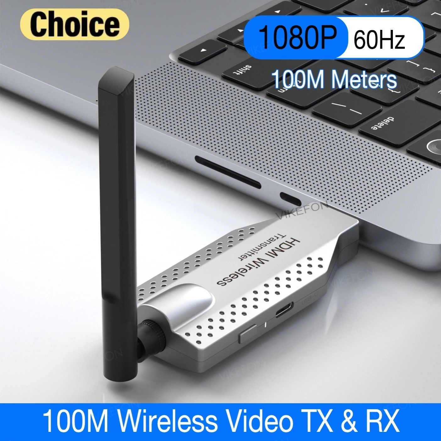 

5G Wireless HDMI Adapter 1080P 100M - Plug and Play No Delay Video Transmitter Receiver Extender Kit for TV Box/Projector/PC