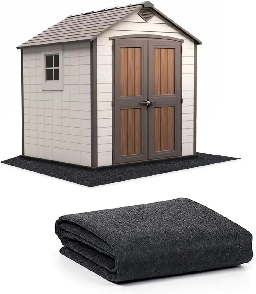 

10x10 FT Waterproof Anti-Slip Outdoor Mat for Storage Sheds, Patio Furniture, and Carport Floor Protection