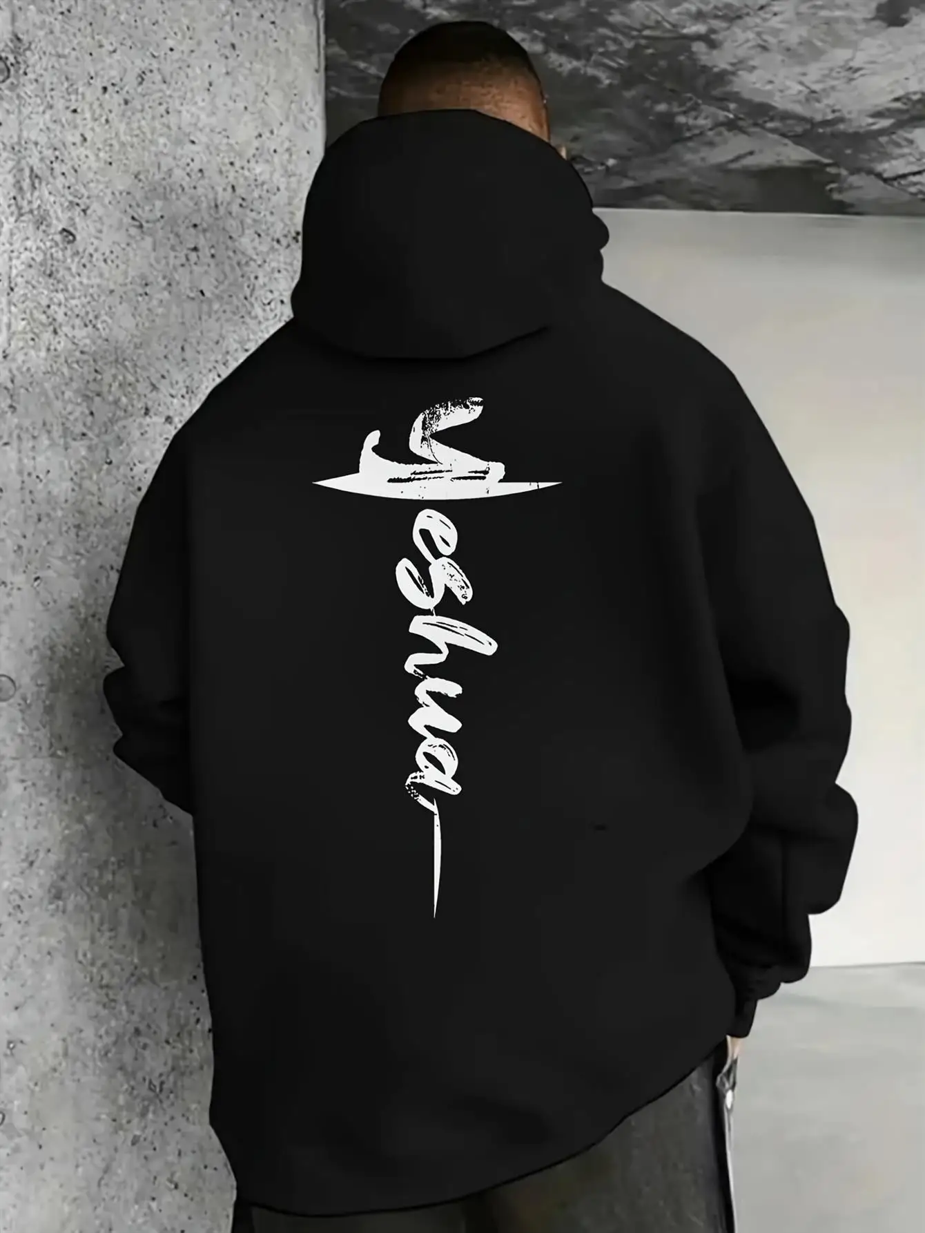 American Retro Men's Hip-Hop Sport Hooded Sweatshirt with Letter Print - Stylish, Loose-Fitting, Personalized Casual Sweatshirt