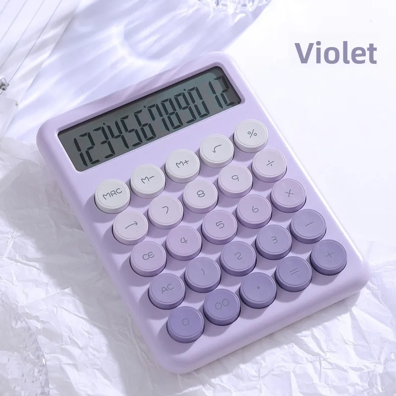 High-Aesthetic Dopamine Gradient Color Desktop Calculator, Minimalist Style, for Students, Finance & Office Use