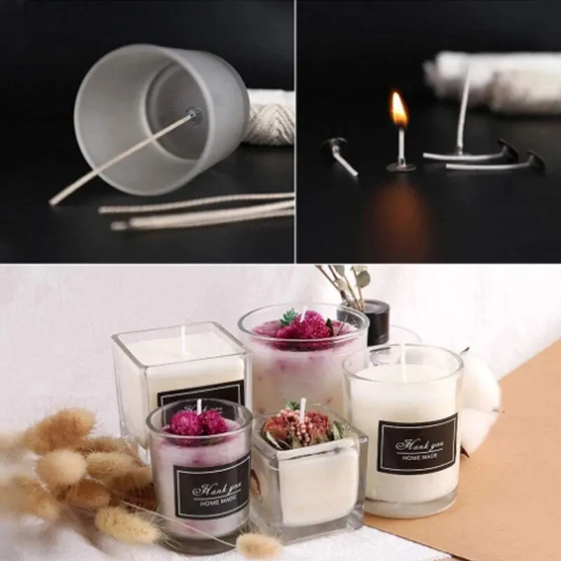 A Candle Core Wire Smokeless Aromatherapy Candle DIY Candle Export Wick Self-Made Cylindrical Gift Cotton Thread Without Wax