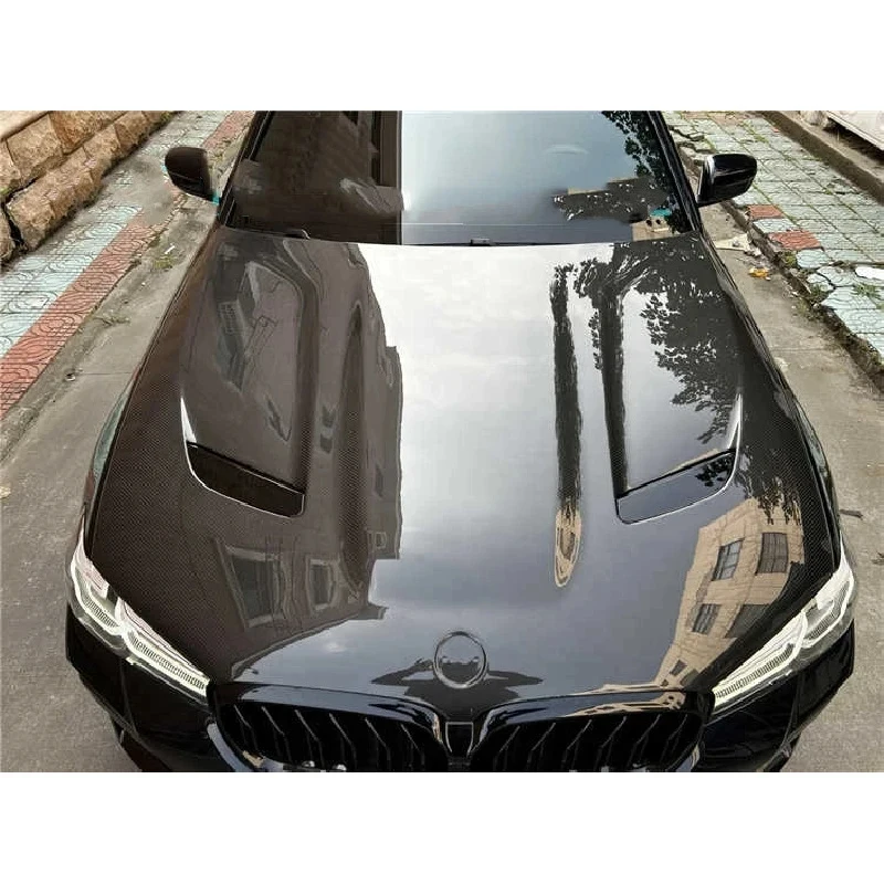 High Quality High Strength Lightweight Carbon Fiber Engine Hood Easy Installation Car Modification Accessories Fit For Sedan 201