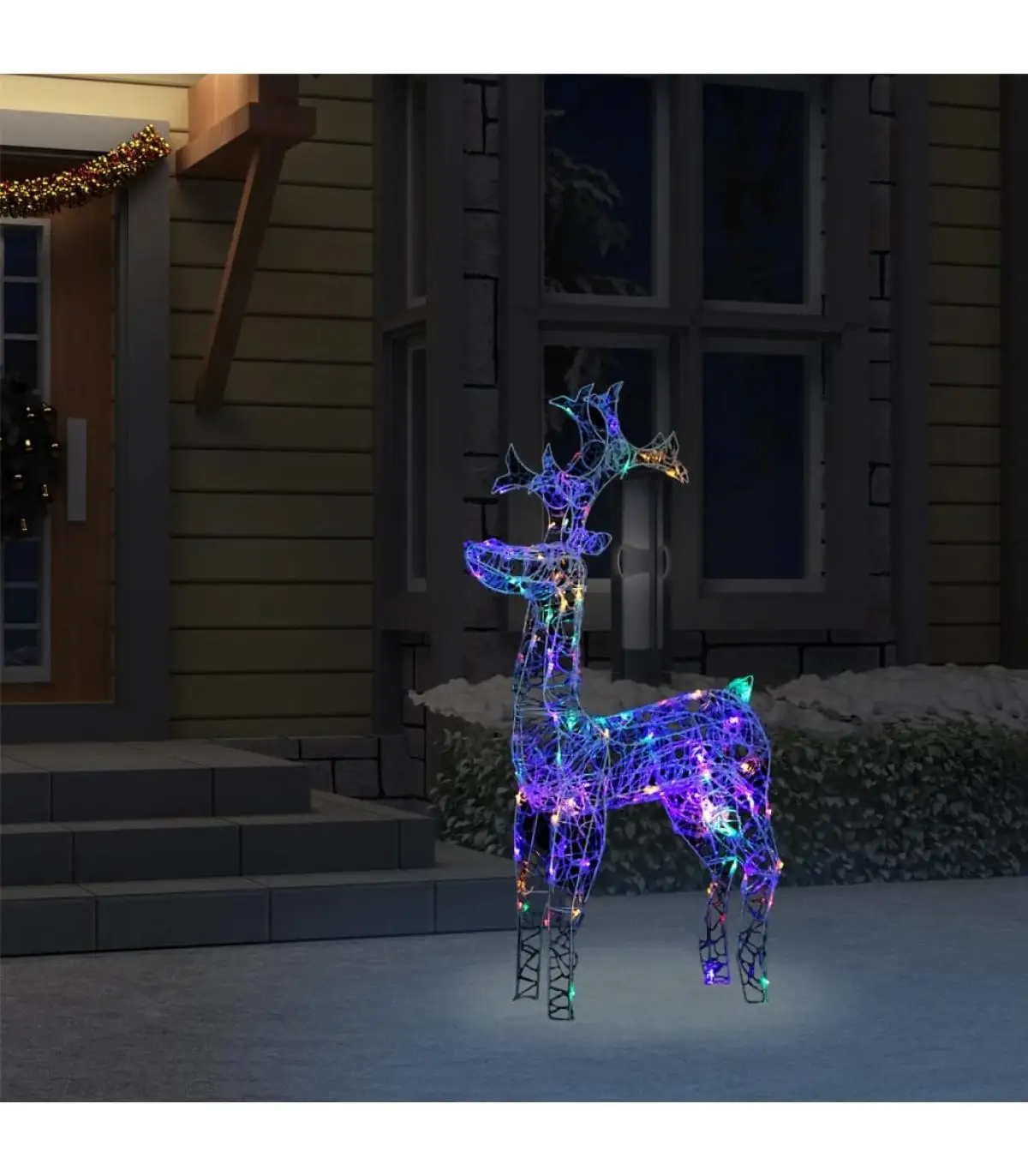 Christmas lights Christmas reindeer decorative 90 LED 60x16x100 cm acrylic