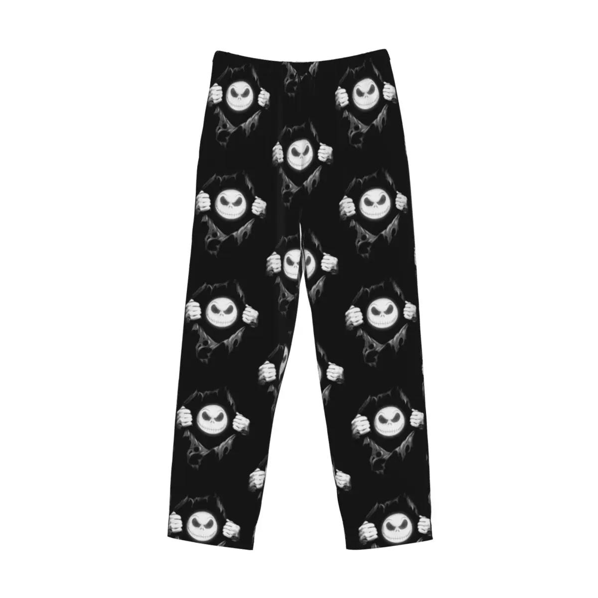 Custom Jack's Heart The Nightmare Before Christmas Pajama Pants Men Horror Movie Halloween Sleep Sleepwear Bottoms with Pockets