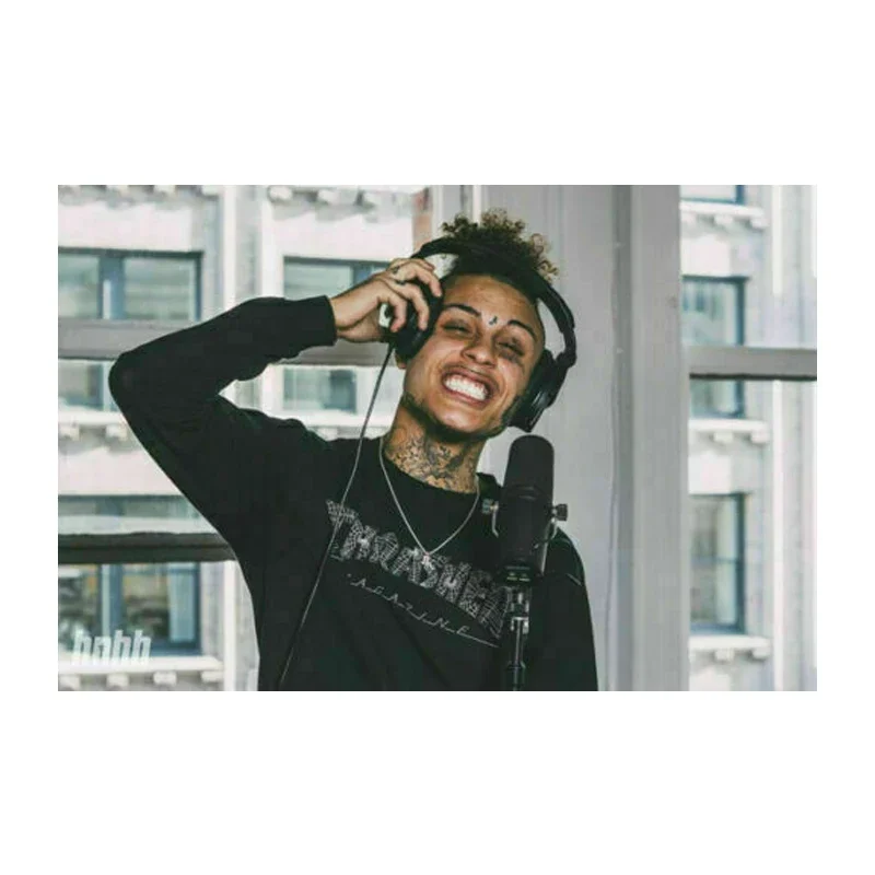 D0276 ليل سماء الراب الهيب هوب الموسيقى ستار نسيج الحرير المشارك ديكور فني اللوحة الداخلية هدية