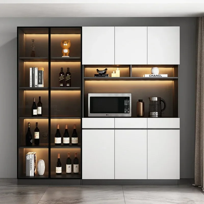 Kitchen Storage Wine Cabinet High Home Wall Living Room Wine Cabinet Simplicity Luxury Botellero Vino European Furniture QF50JG