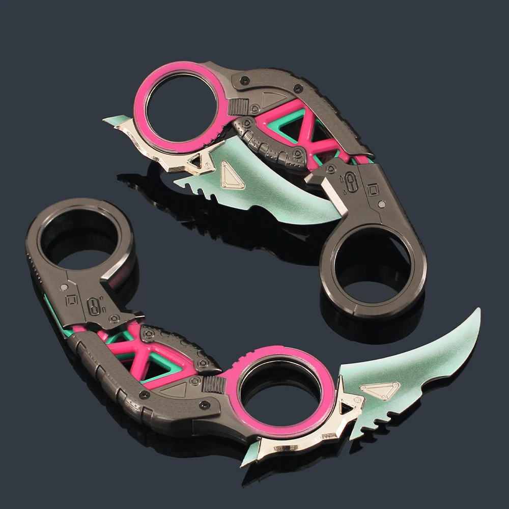 18 センチメートル APEX 家宝武器ラプターの爪ネオン Karambit ナイフサムライソードモデル金属家の装飾デスクトップ飾りギフトおもちゃ