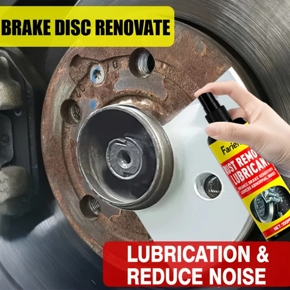 Multi-Functional Rust Removal Spray - Fast-Acting Brake Disc Renovator, Exhaust Pipe Lubricant, Anti-Noise