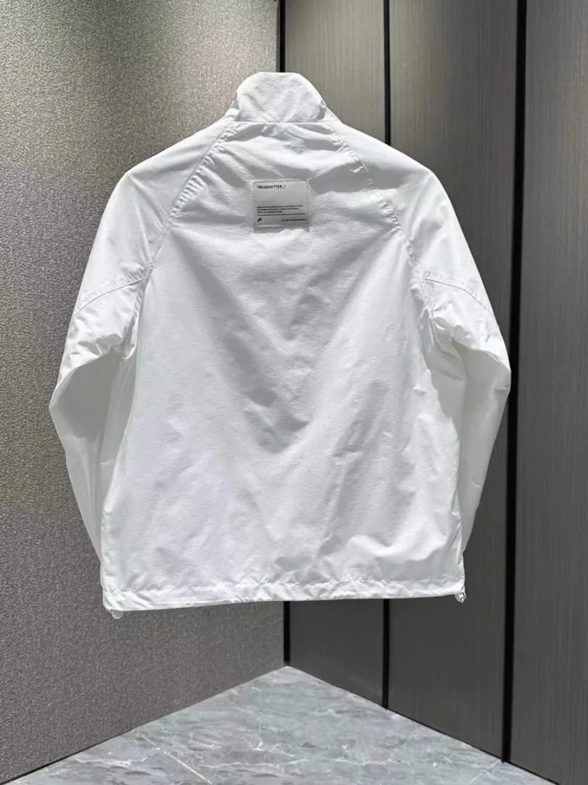 

Men's Faion Stand Collar Workwear Jaet Casual Outdoor Sportswear Polyester Long Sve Zipper Closure Color Coat