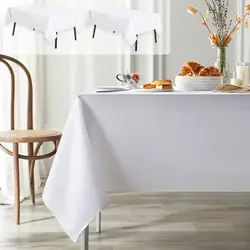 Table Cloth Waterproof Anti Scratch Polyester Tablecloth Decorative Washable Fabric Table Cover for Home Dining Buffet Parties
