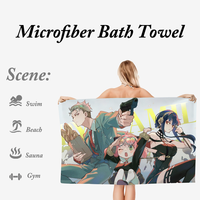 Anime S-Spy x F-Family Towel Ultra Soft Absorbant Quickdry Large Beach Towels Personalized Gym Sport Bath Towels