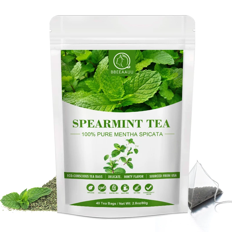 Free Shipping Spearmint Leaves Bag Help Sleep Relieve Insomnia Cleaning the Intestines Relieve Bloating&Colon Balancing Hormones