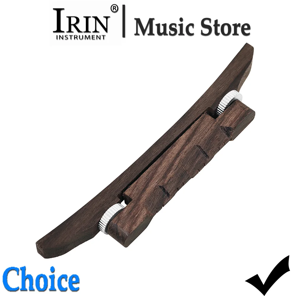 IRIN Bridge for Mandolin Hand-made Adjustable Rosewood Bridge Universal Replacement Accessories Stringed Instrument Parts